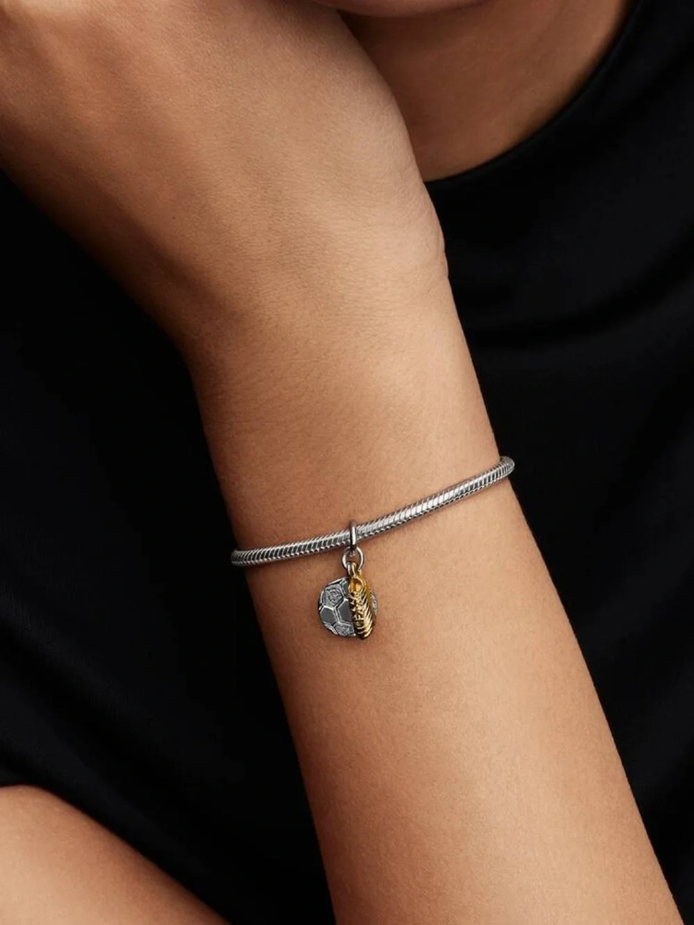 Pandora Soccer Shoe Double Dangle Charm